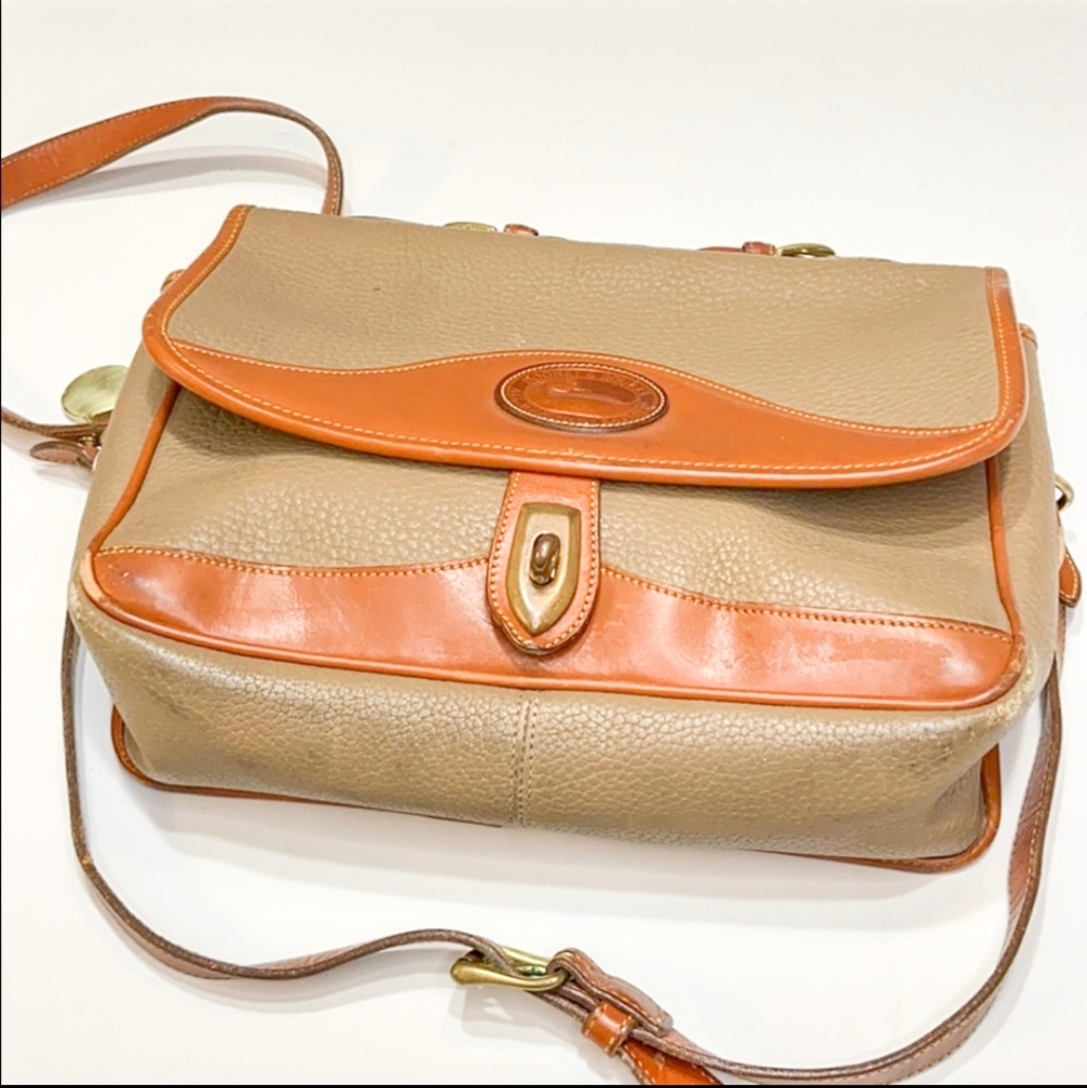 Dooney & Bourke Taupe Carrier Shoulder Bag